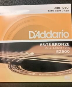 DâAddario EZ900 85/15 Bronze Extra Light Gauge Acoustic Guitar Strings (0.010â0.050)