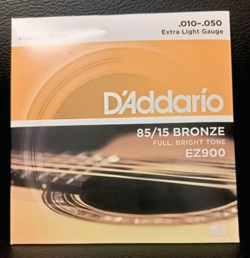 D’Addario EZ900 85/15 Bronze Extra Light Gauge Acoustic Guitar Strings (0.010–0.050)
