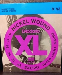 DâAddario EXL120 â Super Light Electric Guitar Strings (9â42)